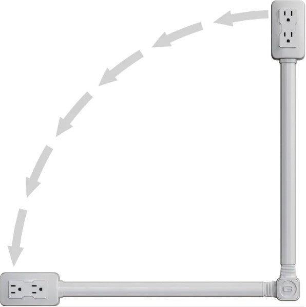 PivotPlug™ 180° Rotating Outlet Extender